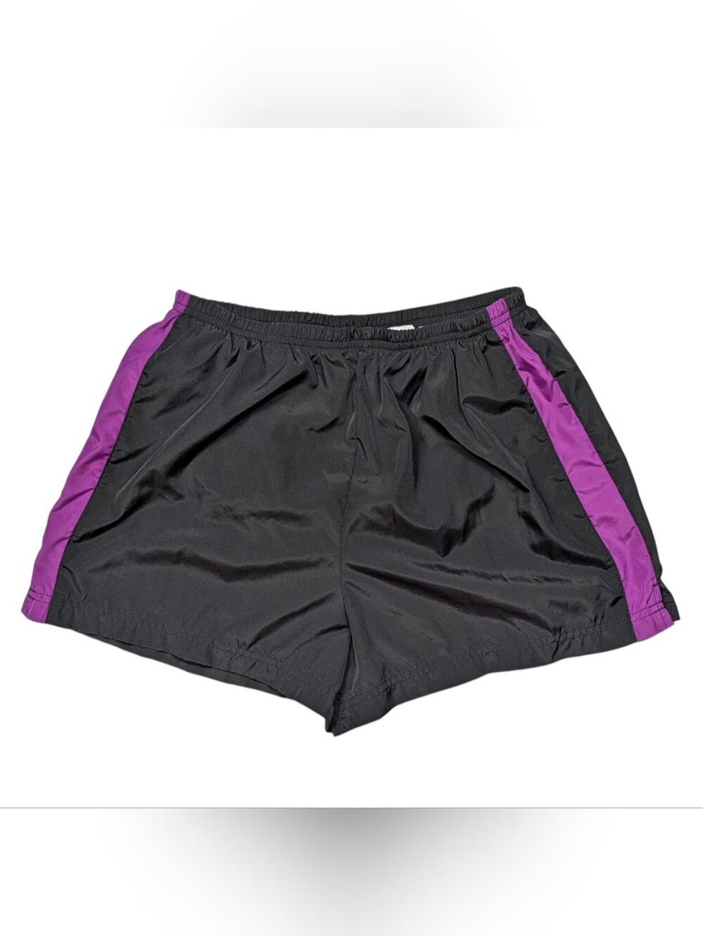 90s Kathy Ireland Black and Purple Athletic Women’s Shorts Size Medium